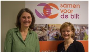 Joanne Penning en Judith Boezewinkel van Samen voor De Bilt (Foto: De Vierklank)